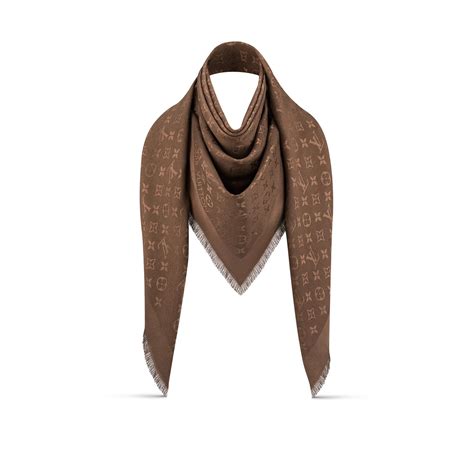 dark brown monogram louis vuitton shawl|Monogram Shawl S00 .